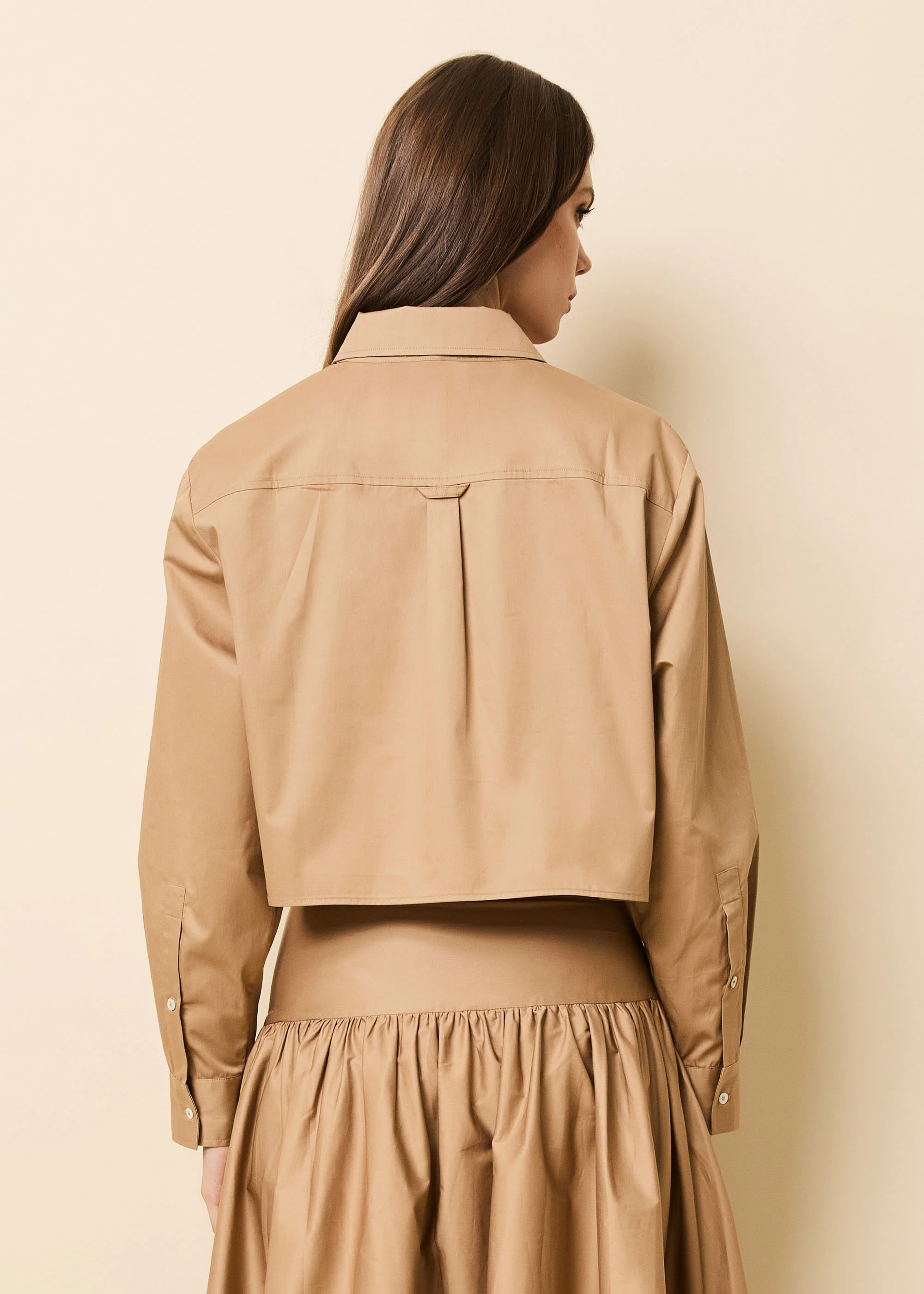 Cropped Avril Top Camel - Image 3