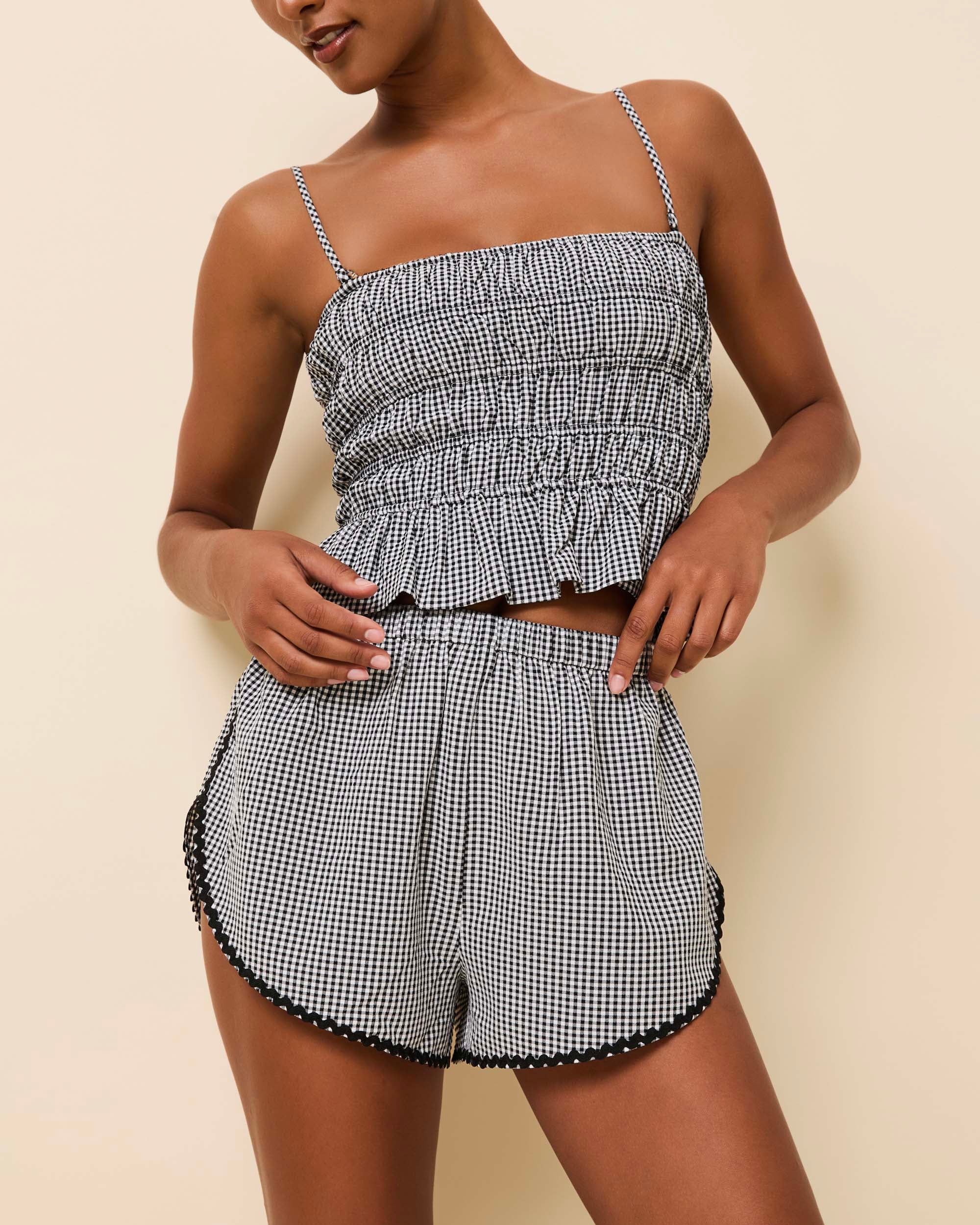 Delilah Convertible Top Noir Gingham - Image 2