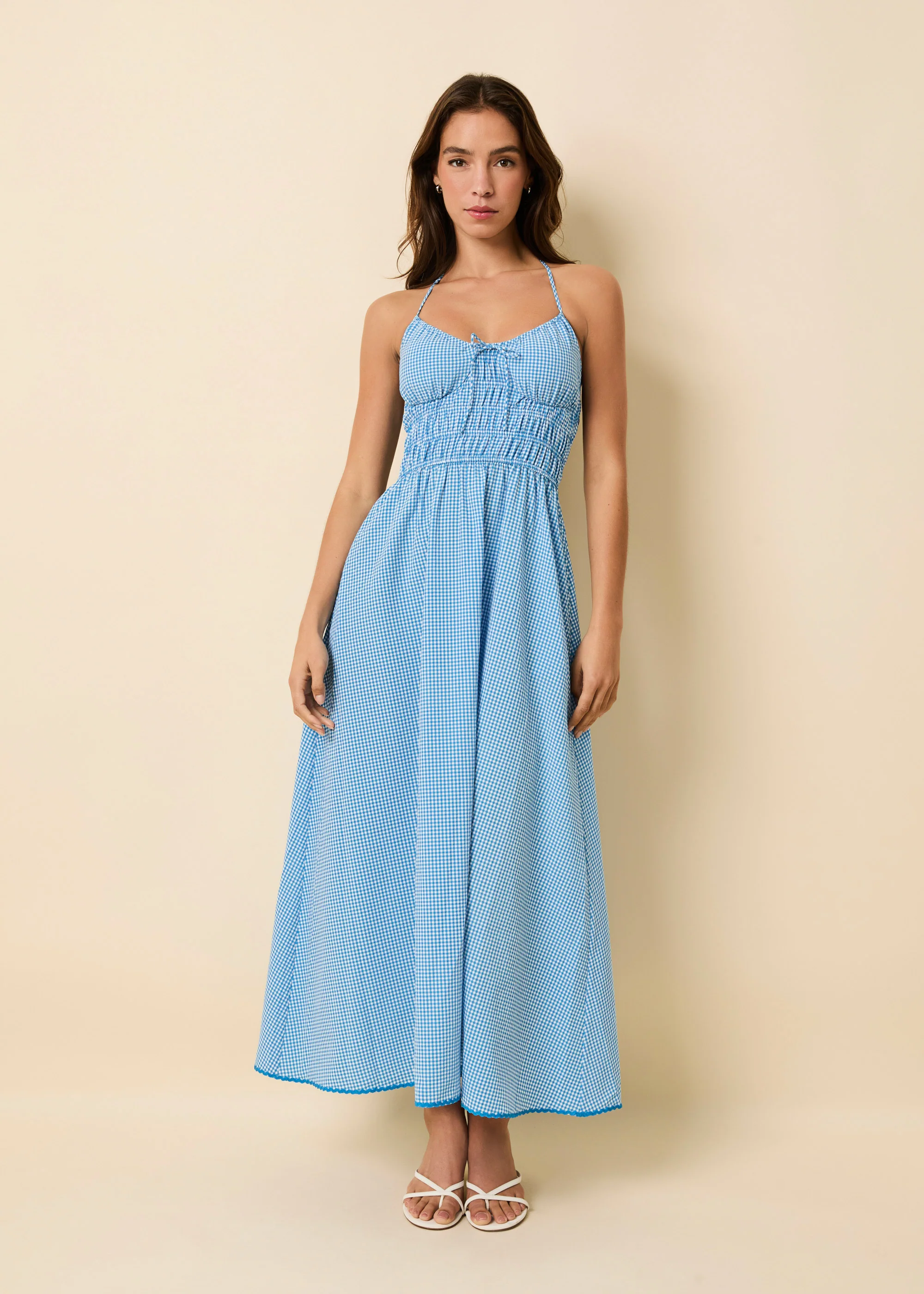 Lolita Dress Cosmic Blue Gingham