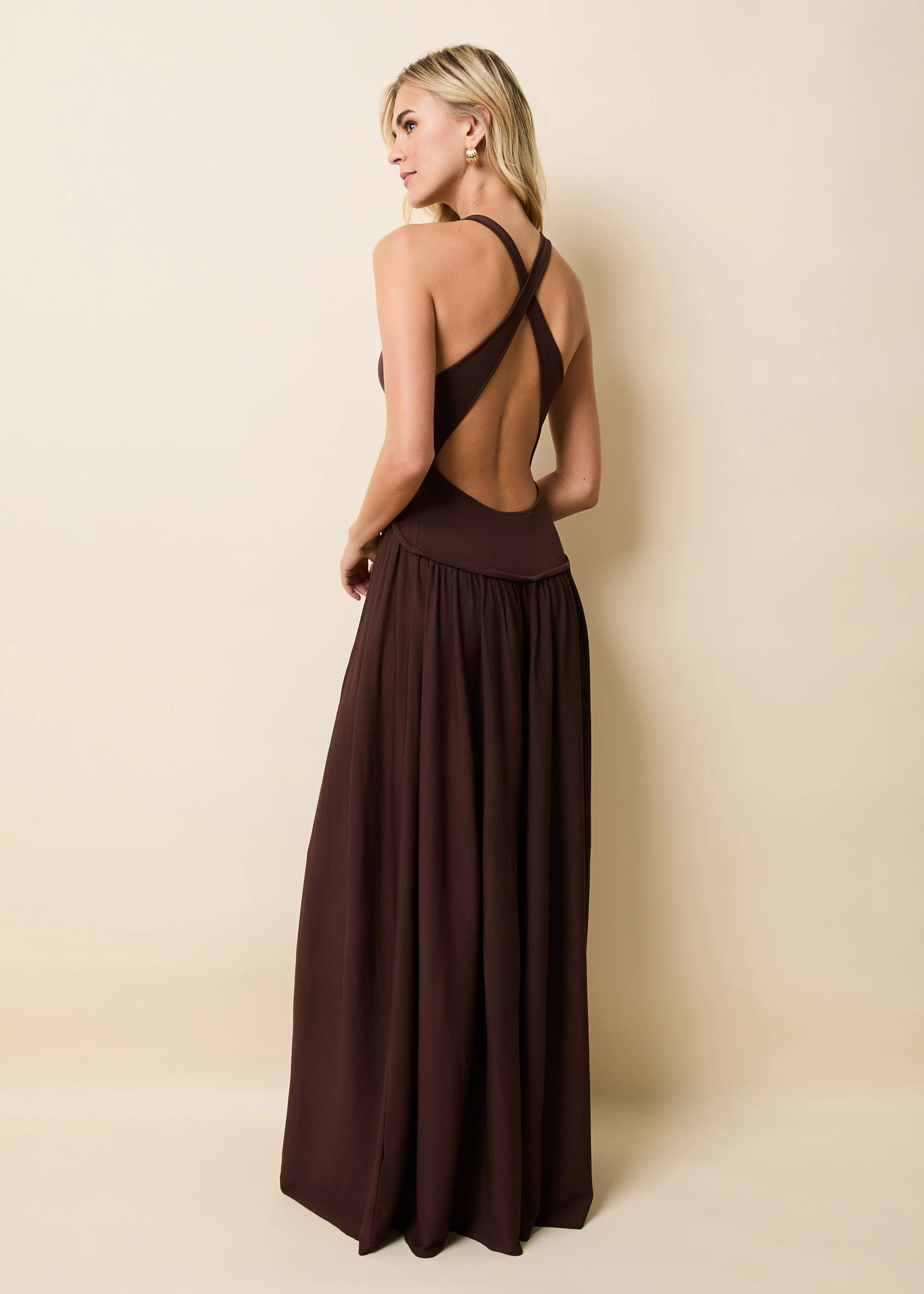 Maggie Dress Raisin Brown - Image 3