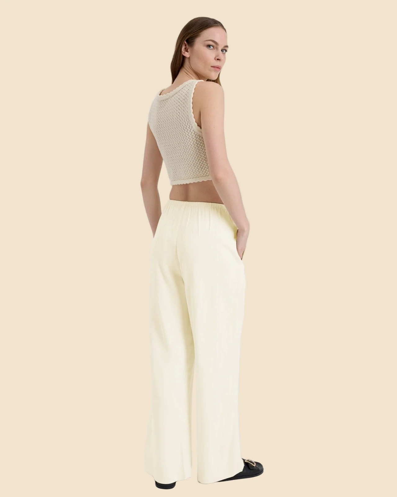 Monaco Pant Ecru - Image 3
